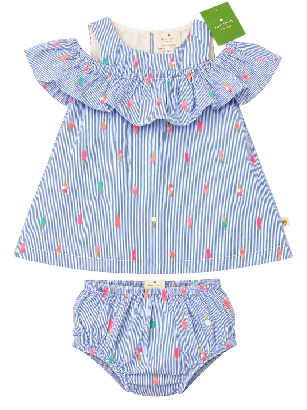 Kate Spade New York Ice Pops Dress & Bloomers Two-Piece Set 12M NWT